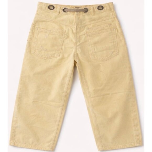 Free People We The Free Moxie Low Slung Barrel Jeans Lemon Icing Wash 29 New - Picture 10 of 16